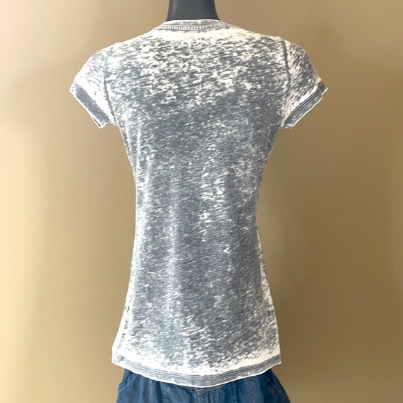 Route 66 slim fit bling distressed t shirt - Picture 4 of 6